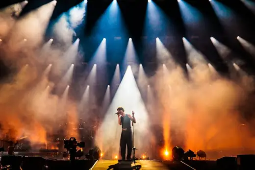 Shawn Mendes live op het podium