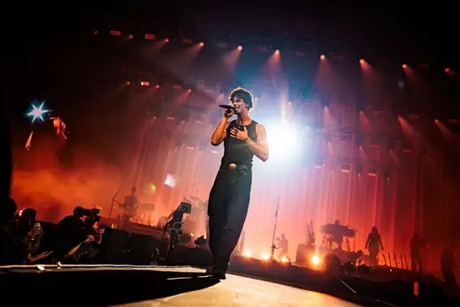 Shawn Mendes live op het podium